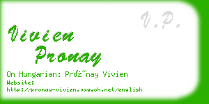 vivien pronay business card